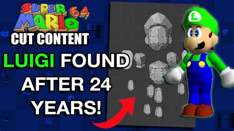 Deleted Luigi found and Restored in Super Mario 64 .